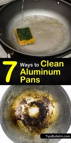 the steps in how to clean aluminum pans