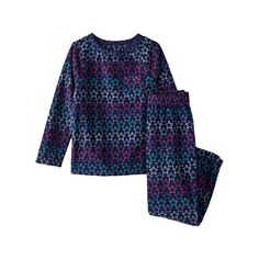 Your kiddo will be super cozy at bedtime with these Lands' End fleece pajamas. Your kiddo will be super cozy at bedtime with these Lands' End fleece pajamas. 2-piece set includes: top & bottoms Top: crewneck, long sleeves, 1 functional pocket Bottoms: Elastic waistbandFABRIC & CARE Polyester For children's safety, garments should be snug fitting or flame resistant. These are flame resistant garments. Machine wash Imported Sold by O5 LE, LLC and fulfilled on their behalf by Lands' End Size: 4. Co Cozy Blue Sleepwear For Sleepovers, Star Print Long Sleeve Sleepwear For Pajama Party, Long Sleeve Sleepwear With Star Print For Bedtime, Long Sleeve Sleepwear With Star Print, Long Sleeve Star Print Sleepwear, Star Print Long Sleeve Sleepwear For Loungewear, Winter Multicolor Loungewear Sets, Cozy Long Sleeve Sleepwear, Multicolor Winter Sleepwear For Sleepover