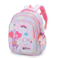 Add a Splash of Color to Your Child's School Days with Rainbow Gradient Schoolbag Do you want to add a splash of color to your child's school days? Look no further than the Rainbow Gradient Schoolbag, made from durable nylon and featuring waterproof, wear-resistant and lightening properties. This bag has everything your child needs for their daily commutes: medium size, 20-35L capacity and an internal structure that includes a zipper pocket, mobile phone pocket, ID pocket and computer pocket. Th Late For School, Rainbow Gradient, Gradient Design, Fancy Bags, Running Late, Family Outing, Child Life, Rain Cover, School Days