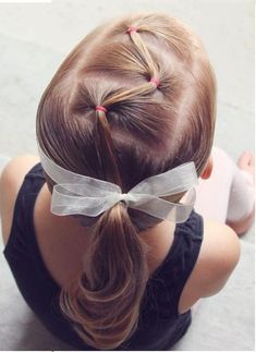 Toddler Hairstyles Girl Fine Hair, Easy Toddler Hairstyles, Childrens Hairstyles, Girls Hairdos, Teenage Hairstyles, Girly Hairstyles, Girl Hair Dos, Lil Girl Hairstyles, Toddler Hairstyles Girl