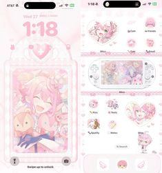 the pink theme on this phone is very cute