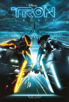 the movie poster for tron legacy