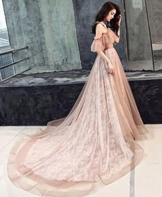 Formal Dresses Pink, Pink Tulle Evening Dress, Prom Dress Pink, Tulle Long Prom Dress, Tule Rok, Gonna In Tulle, Long Formal Gowns, Long Cocktail Dress, 60's Dress