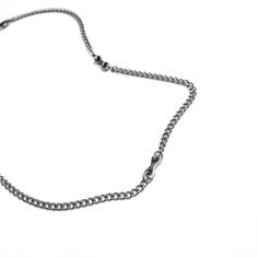 Tackle any challenge with our // abtblank Trifecta Silver Chain Necklace. Featuring three polished chain links and a reconstructed curb chain, this fearless necklace comes in two sizes with a fitted lobster clasp closure, so you can conquer any adventure with confidence and style. available in 18 and 21 inches stainless steel fitted closure reconstructed chain grunge aesthetic Casual Everyday Jewelry With Silver Chain, Casual Everyday Silver Chain Jewelry, Casual Everyday Jewelry In Stainless Steel, Casual Everyday Stainless Steel Jewelry, Casual Necklaces With Adjustable Chain For Everyday, Casual Metal Jewelry With Adjustable Chain, Casual Jewelry With Adjustable Chain In Metal, Casual Jewelry With Adjustable Metal Chain, Minimalist Stainless Steel Jewelry With Adjustable Length