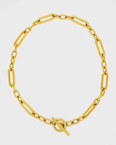 Get free shipping on Ben-Amun Gold Oval Link Chain Necklace at Neiman Marcus. Shop the latest luxury fashions from top designers. Toggle Necklace, Sweater Chain, Link Chain Necklace, Golden Girl, Toggle Clasp, Chain Link Necklace, Link Chain, Womens Jewelry Necklace, Jewelry Inspiration