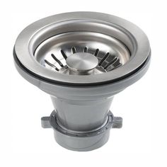 a stainless steel sink drain with an adjustable strainer