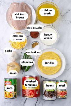 the ingredients needed to make chicken broth