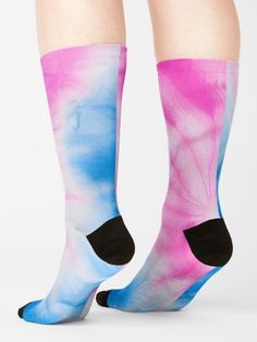 Step into inclusivity with our Trans Pride Tie Dye Socks! 🌈✨ Add vibrant hues to your every step and make a statement from head to toe. #TransPride #TieDye #TransAesthetic #Socks Tie Dye Socks, Designer Socks, Socks For Sale, Looks Great