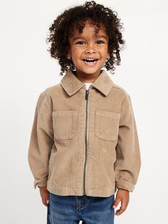 spread collar long sleeves patch pockets at chest buttoned cuffs full-length zipper loose fit hits below waistmachine wash according to the care instruction label Boy Sweater Outfit, Preppy Toddler Boy Outfits, Preppy Toddler Boy, Toddler Clothes Boy, Preppy Toddler, Little Boy Clothes, Toddler Boy Clothing, Corduroy Pants Outfit, Toddler Boy Clothes