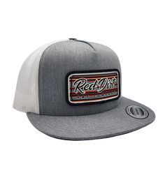 Custom Grey/White 5 panel style snapback cap featuring the new “Serape 2023” patch. Gray Trucker Hat With Logo Patch, Gray Snapback Hat With Logo Patch And Curved Brim, White Retro Hat With Logo Patch, Retro White Hat With Logo Patch, Gray Trucker Hat With Logo Patch And Curved Bill, Gray 5-panel Hat For Streetwear, Gray Trucker Snapback Hat With Curved Bill, Gray Trucker Snapback Hat With Flat Bill, Clothes For Christmas