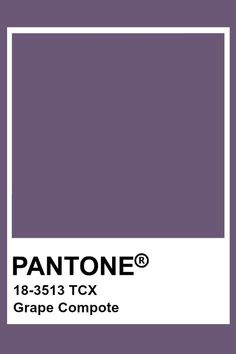 the pantone color is shown in purple