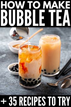 how to make bubble tea and 35 recipes to try