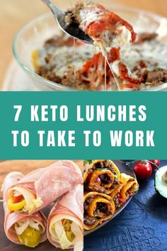 Eating lunch on keto is easier than you thought, and here are 7 keto lunch ideas that are perfect on the go or to take to work. Enjoy!  Low Carb Recipes Lunches To Take To Work, Keto Quiche, Keto Lunches, Keto Lunch Ideas, Keto Pancakes, Diet Breakfast Recipes, Keto Lunch, Ketogenic Diet Meal Plan, High Fat Foods