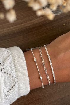 Silver Bracelet Stack, Silver Jewlery, Preppy Jewelry, Jewelry Accessories Ideas, Dope Jewelry, Silver Jewels, Classy Jewelry, Jewelry Essentials, Stacked Jewelry