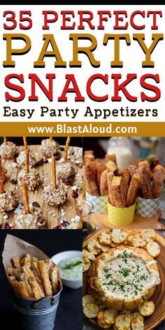 25 perfect party snacks that are easy to make and can be made in minutes or less