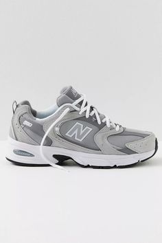 New Balance 530 Sneakers | Free People Cute Shoes Women, Nb Sneakers, Shoe Storage Ideas, Pretty Sneakers, Grey New Balance, Pretty Shoes Sneakers, Fresh Shoes, Cute Nikes, Aesthetic Shoes