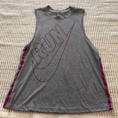 Brand New, Only Worn Once Nike Casual Pink Tank Top, Casual Nike Pink Tank Top, Casual Pink Nike Tank Top, Tops Nike, Nike Tank, Muscle Tees, Nike Tops, Nike Women, Gray Color