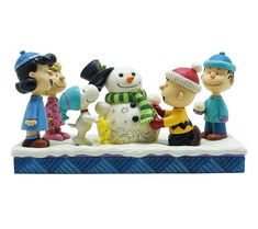 a group of figurines standing next to each other