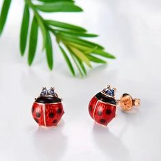 Petite Ladybug Stud Earrings. Red & Black On Gold Tone Post. Perfect For Any Age. Nwt Boutique Item 2 Available See Matching Crossbody Bag For Girls. (Drawer #3) Fine Studs, Boho Festival Fashion, Cute Stars, Earrings Red, Flower Earrings Studs, Black Spot, Fashion Jewelry Earrings, Animal Fashion, Flower Studs