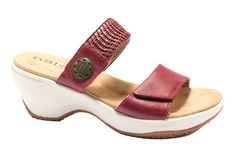 Elevate your daily style with the Halsa Footwear Delilah slip-on wedge sandal, featuring premium leather uppers that are both chic and comfortable. Designed with adjustable front and back straps for a perfect fit, these sandals are a great choice for any occasion this spring and summer.
Leather Upper. 
Adjustable Hook and Loop Straps. 
Cushioned Footbed. 
Rubber and Synthetic Outsole.
Heel Height: 2 inches Slip On Wedge Sandals, Orthotic Shoes, Clog Sandals, Daily Style, Boots And Sneakers, Clogs Shoes, Wedge Sandal, Hook And Loop, Back Strap