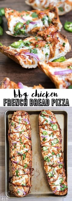 this is an image of french bread pizza