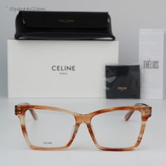 Brand New Celine Cl50023f 056 Flamed Orange Havana Butterfly Women Eyeglasses Cl 50023f Same/Next Day Free Shipping! No Offers Accepted. Final Price! Don't Miss Out, Shop Now! 100% Authentic & Brand New! Brand: Celine Model Number: Cl50023f / Cl 50023f Color Code: 056 Gender: Women Frame Shape: Butterfly Frame Color: Flamed Orange Havana Frame Material: Acetate Frame Type: Full Rim Lens Color: Demo Lens Material: Customisable Size: 55x14x150 Made In Italy Full Retail Celine Set Includes: 1. Glas Celine Glasses, Celine Model, Celine Accessories, Shape Butterfly, Women Eyeglasses, Butterfly Frame, Blue Square, Blush Color, Eyeglasses For Women