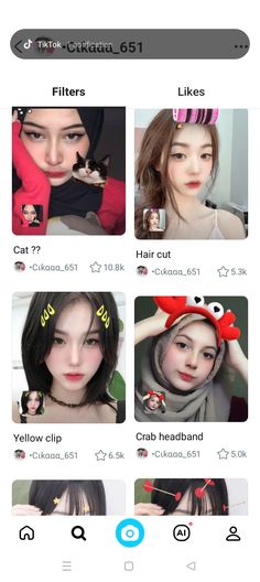 the screenshot shows different hairstyles and hair styles for girls with short hair