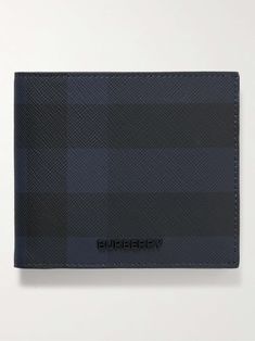 Shop BURBERRY Logo-Embellished Checked Coated-Canvas Billfold Wallet, Explore the latest in-season BURBERRY collection today on MR PORTER Burberry Wallet Mens, Burberry Collection, Burberry Logo, Men's Wallets, Check Coat, Wallet For Men, Billfold Wallet, Burberry Wallet, Mr Porter