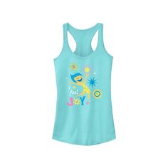 She'll love the look and feel of this Disney's Inside Out 2 I Feel Joy Juniors' Graphic Racerback Tank. © Disney She'll love the look and feel of this Disney / Pixar's Inside Out 2 I Feel Joy Juniors' Graphic Racerback Tank Top. © Disney / Pixar FEATURES Scoopneck SleevelessFABRIC & CARE Imported Cotton, polyester Machine wash Size: Medium. Color: Cancun. Gender: female. Age Group: kids. Disney Inside Out, Inside Out 2, Cancun, Racerback Tank Top, Disney Pixar, Racerback Tank, Pixar, Gender Female, Fabric Care