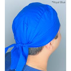 Be sure to turn some heads with our solid color Doo rag! Each Doo rag can be personalized with embroidery or printing for a unique one of a kind look. Adjustable Blue Cotton Bandana, Doo Rag, Royal Blue, Solid Color, Embroidery, Turn Ons, Blue, Color