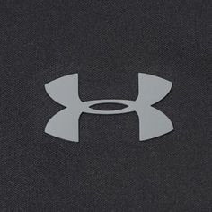 the under armour logo is shown in white on black fabric, and it appears to be gray