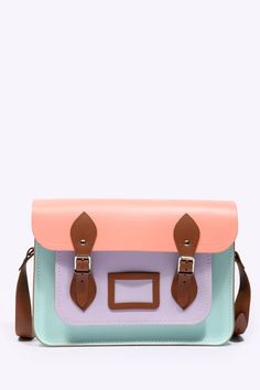 Cambridge Satchel Company Multi 13 Inch Satchel £125 Clothing Board, Jeweled Bag, Asos Fashion, Online Mens Clothing, Junk Drawer, Accessories Fashion, Pretty Pastel