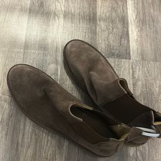 New Never Been Worn Men’s Boots. The Sole Looks A Little Worn Because Of Trying The Boots On In The House. Men’s Boots, Barneys New York, Suede Booties, Shoes Men, Brown Suede, The House, Shoes Mens, Men's Shoes, Shoe Boots