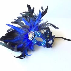 Blue feather mask blue lace mask womens mardi gras feather | Etsy Blue Masquerade Mask, Blue Rio, Masquerade Mask Women, Elegant Face Mask, Masquerade Ball Masks, Carnival Masquerade, Mask Venetian, Mask Carnival, Brazilian Carnival