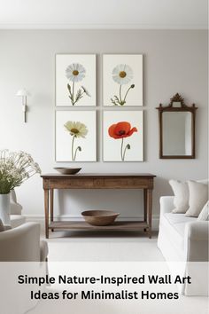 Transform your walls with these simple, nature-inspired art ideas. From single wildflower prints to abstract botanical sketches, these minimalist wall art options bring the beauty of nature into your home without adding clutter. Explore how natural elements can enhance your decor and create a calming, elegant atmosphere nature-inspired wall art,  minimalist home decor,  simple art ideas,  botanical wall decor,  natural decor inspiration Elevate your space with nature-inspired wall art—explore these minimalist ideas today! Simple Art Ideas, Botanical Sketches, Minimalist Homes, Minimalist Ideas, Botanical Wall Decor, Wall Art Ideas, Natural Decor, Abstract Botanical, Wall Art Minimalist