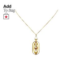 in stock Geometric Pendant, Brass Metal, Gold Filled Chain, Chain Pendants, Freshwater Pearls, Jewelry Watches, Chain Necklace, Pick Up, In Store