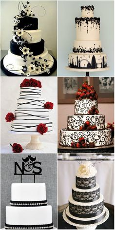 several different types of wedding cakes are shown on the app store's facebook page