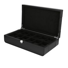 Benson Watch Box Black Leather Watch Case 12.20.B Leather Watch Case, Tech Watches, Watch Cases, Watch Winders, Watch Winder, Leather Finish, Watch Companies, Black Series, Watch Box