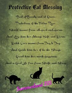 Cat Familiar Blessing Spell Digital Download Book of Shadows Pages - Wiccan - Witch - Spells - BOS - Familiar Spell Ritual Blessing Protection Spells, Witch Spell, Wiccan Spells, Practical Magic, Spells Witchcraft