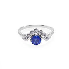 Product Specifications: 5mm around 0.68ct natural Blue Sapphire at the center 7 Round Brilliant cut Diamonds, total carat around 0.16ct D-F in color and VS in clarity with Heart and Arrow (Ideal cut) 18K white gold Ring Width: 2.3mm Currently made to order pieces may take up to 10-15 business days to complete, or let me know if you need it urgent. It's easy to create jewelry that's perfect for you. Change the materials to suit your style and budget: Diamond, Ruby, Emerald, Blue sapphire, Amethys Blue Solitaire Cubic Zirconia Diamond Ring, Blue Cubic Zirconia Solitaire Diamond Ring, Classic Royal Blue Round Sapphire Ring, Classic Blue Diamond Birthstone Ring, Classic Blue Wedding Ring With Diamond Accents, Classic Royal Blue Sapphire Ring, Classic Royal Blue Sapphire Ring For Anniversary, Heirloom Style Blue Sapphire Ring With Cubic Zirconia, Heirloom Blue Sapphire Ring With Cubic Zirconia