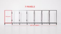 an image of a room divider with 7 panels and up to 10 smts