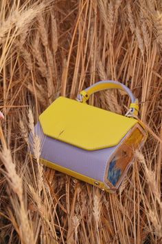 Handbag Aesthetic, Eco Friendly Handbags, Yellow Wallet, Real Leather Bags, Blue Wallet, Handbag For Women, Leather Bags Handmade, Saint Laurent Bag, Black Box