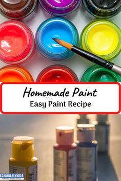 the homemade paint recipe is so easy to make