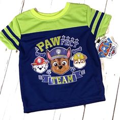 New With Tags Paw Patrol Shirt Size 24 Month 080 Paw Patrol Shirt, I Have A Secret, Month Colors, Paw Patrol, Nickelodeon, Kids Shirts, Shirts Tops, Blue Green, Kids Shop