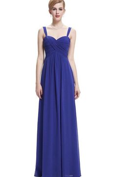 Bateau Sleeveless Pleated A-line Chiffon Floor Length Dress With Bandage - Dorris Wedding Floor Length Dresses, Floor Length, Formal Dresses Long, Chiffon, Formal Dresses