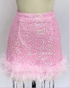 Sequin mini skirt with feather trim, made from stretch material super comfortable and true to size has zipper on the back Sequin Mini Skirt, Trendy Skirts, Hey Good Lookin, Feather Trim, Sequin Mini Skirts, Sequin Mini, The Back, Mini Skirt, Sequin