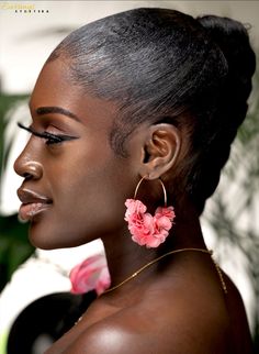 Gorgeous,fluffy hoop earrings perfect for spring. -Lightweight -2” Afro Hair, Afro Hairstyles, Beautiful People, Hoop Earrings, Drop Earrings, Hair, Black