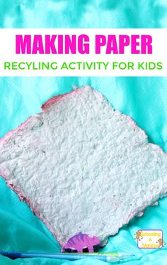 a paper recycling activity for kids to do on the beach or in the ocean