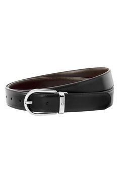 Get two essential styles in one package with this reversible leather belt centered by a gleaming horseshoe buckle. 1" belt width Leather Made in Italy Luxury Formal Belt With Metal Pin Buckle, Elegant Leather Belt With Metal Pin Buckle, Timeless Black Belt Buckles For Workwear, Classic Belt With Metal Pin Buckle For Workwear, Classic Business Belts With Metal Pin Buckle, Classic Business Belt Buckle With Metal Pin, Classic Belt Buckle With Metal Pin For Business, Classic Belt Buckles With Metal Pin Buckle, Luxury Gift Ideas