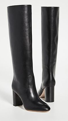 Loeffler Randall Goldy Tall Boots | SHOPBOP Loeffler Randall Shoes, Black Boots Tall, Heel Caps, Loeffler Randall, Perfect Shoes, Rubber Heels, Chunky Heel, The Chic